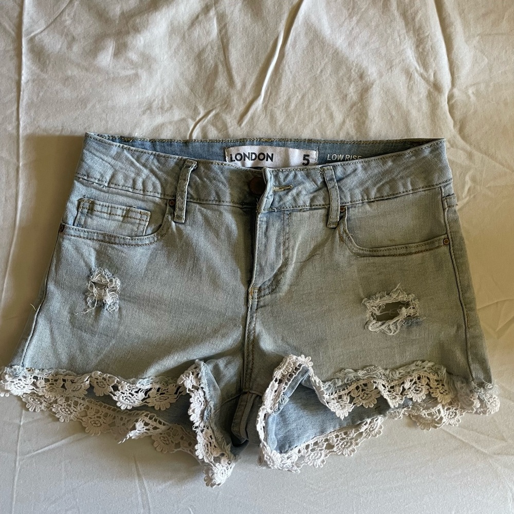Denim shorts